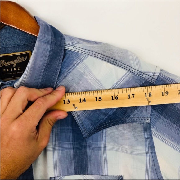 Retro Plaid Long Sleeve Western Pearl Snap Shirt - Picture 6 of 8